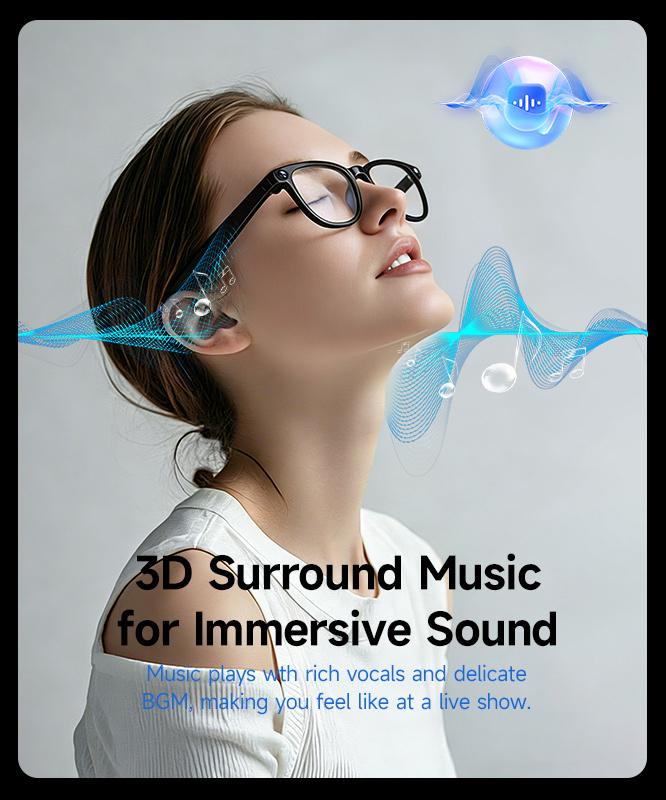 HIRO Smart AI Camera Glasses – 8MP Resolution, Hands-Free Photography, Real-Time Translation (160+ Languages), Bluetooth, Wearable Video Recording, Multifunctional Audio Sunglasses for Travel & Outdoor Adventures