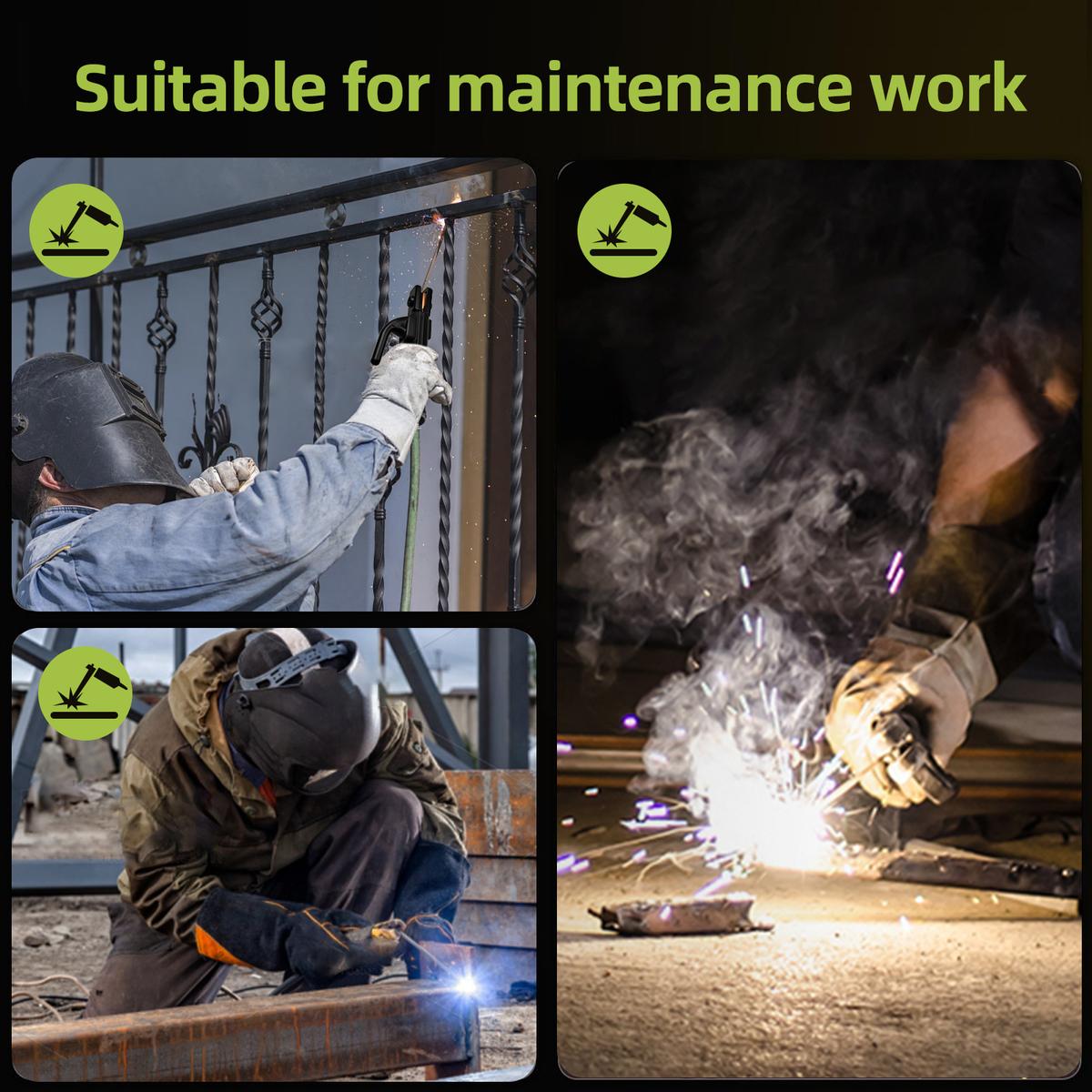 SEESE 155Amp MINI Portable Welding Machine, Stick Welder, AC 110/220V smart conversion, LED Display Digital Welder, Portable MMA Arc Welder