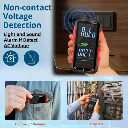 Fully Automatic True RMS 6000-Count Digital Voltmeter – Professional Voltage Tester for Home, Automotive & Industrial Use