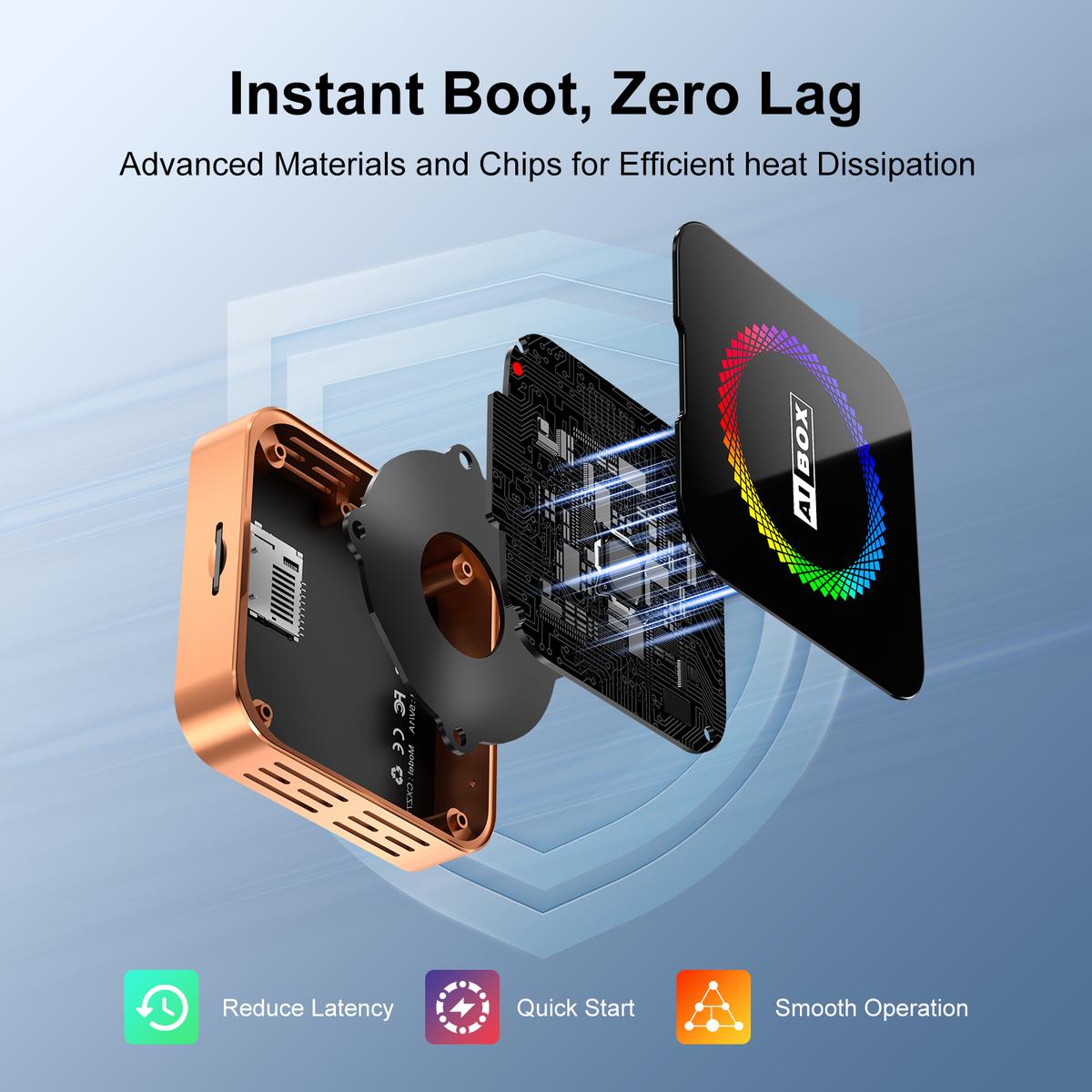 Aimoon Orange AI Cube Pro Max Wireless CarPlay Adapter – Plug & Play for iPhone & Android, Supports Netflix & YouTube, TF Card, Video Entertainment for iOS 10+ & Cars 2015+